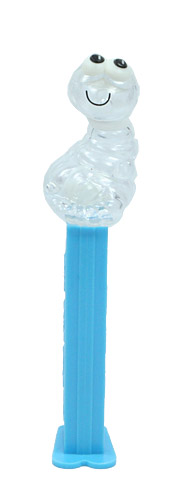 PEZ - Bugz - Crystal Collection - Worm - Clear Crystal Head