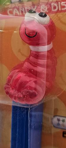 PEZ - Bugz - Crystal Collection - Worm - Red Crystal Head