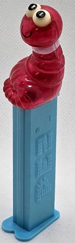 PEZ - Bugz - Crystal Collection - Worm - Red Crystal Head