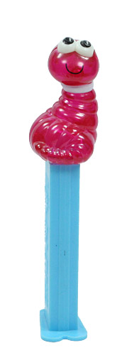 PEZ - Bugz - Crystal Collection - Worm - Red Crystal Head