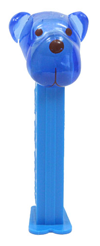 PEZ - AWL / SOS - Crystal - Barky Brown - Crystal Blue Head, Crystal Ears