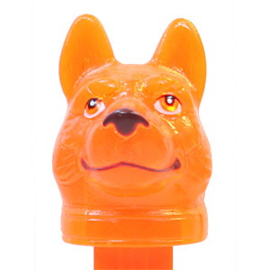 PEZ - Charity - Digger the Dog - Crystal Orange Head