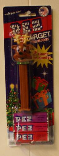 PEZ - Christmas - Reindeer - 8 Dots on Collar - A