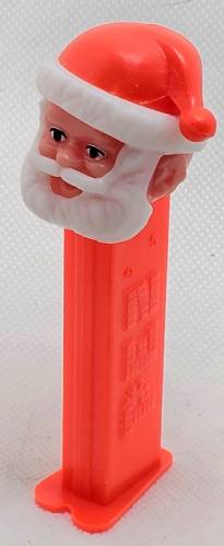 PEZ - Christmas - Santa Claus - Pink Head, Neon Red Hat - D