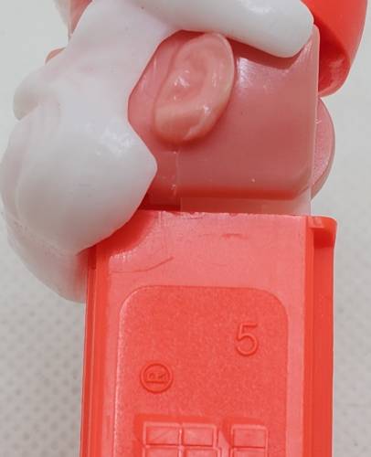 PEZ - Christmas - Santa Claus - Pink Head, Neon Red Hat - D