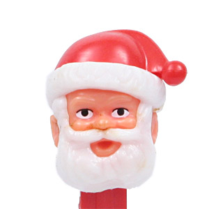PEZ - Christmas - Santa Claus - Pink Head, Red Hat - D