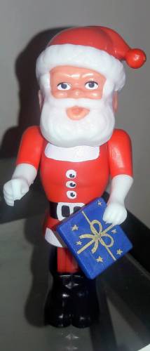 PEZ - Christmas - Santa Claus - Pink Head, Red Hat - D