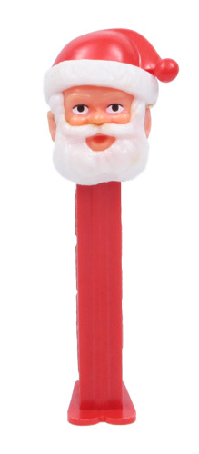 PEZ - Christmas - Santa Claus - Pink Head, Red Hat - D