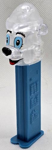 PEZ - Crystal Collection - Polar Bear - Clear Crystal Head - B