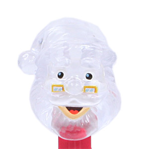 PEZ - Crystal Collection - Santa Claus - Clear Crystal Head, Clear Crystal Hat - E