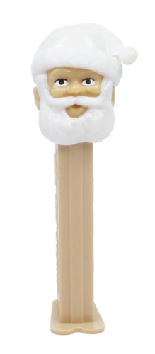 PEZ - Christmas - Misfits - Santa Claus - Tan Head, White Hat - D