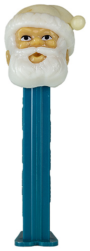PEZ - Christmas - Misfits - Santa Claus - Tan Head, White Hat - D