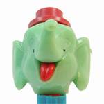 PEZ - Big Top Elephant (Flat Hat)  Aqua/Red/Red