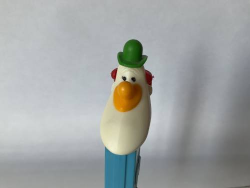 PEZ - Circus - Long Face Clown - Green/Yellow/Red