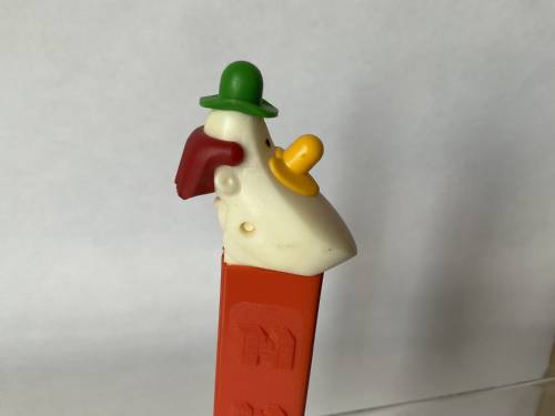 PEZ - Circus - Long Face Clown - Green/Yellow/Red