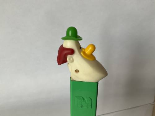 PEZ - Circus - Long Face Clown - Green/Yellow/Red