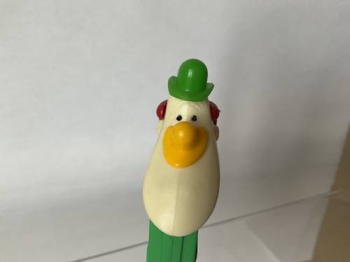 PEZ - Circus - Long Face Clown - Green/Yellow/Red