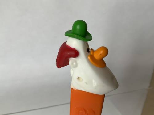 PEZ - Circus - Long Face Clown - Green/Yellow/Red