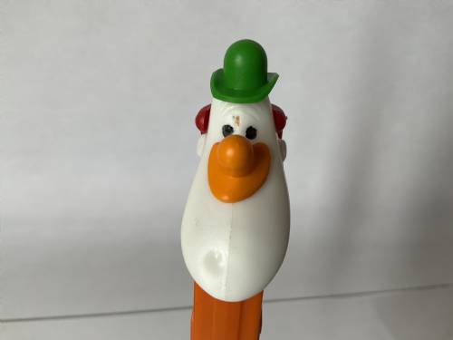 PEZ - Circus - Long Face Clown - Green/Yellow/Red