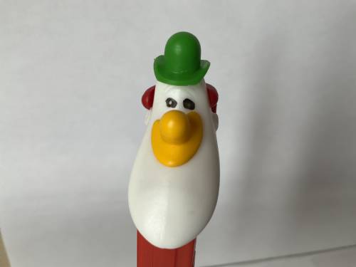 PEZ - Circus - Long Face Clown - Green/Yellow/Red