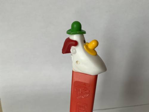 PEZ - Circus - Long Face Clown - Green/Yellow/Red