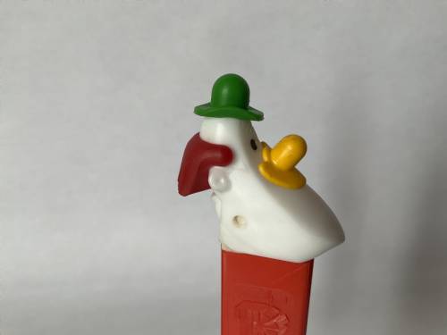 PEZ - Circus - Long Face Clown - Green/Yellow/Red