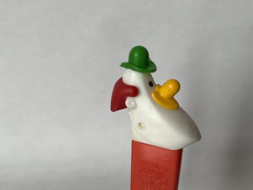 PEZ - Circus - Long Face Clown - Green/Yellow/Red