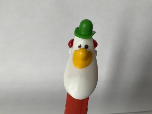 PEZ - Circus - Long Face Clown - Green/Yellow/Red