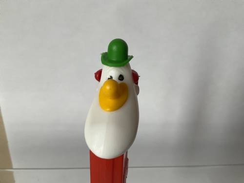 PEZ - Circus - Long Face Clown - Green/Yellow/Red