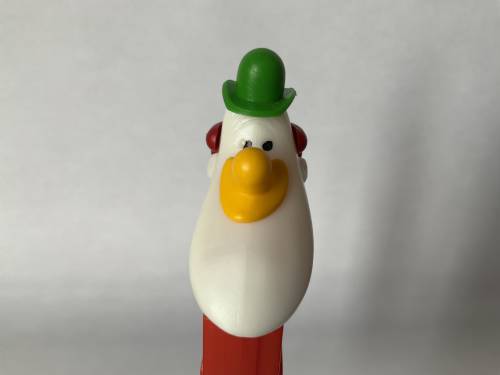 PEZ - Circus - Long Face Clown - Green/Yellow/Red