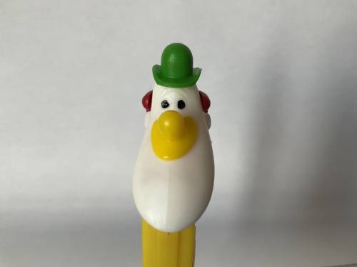 PEZ - Circus - Long Face Clown - Green/Yellow/Red