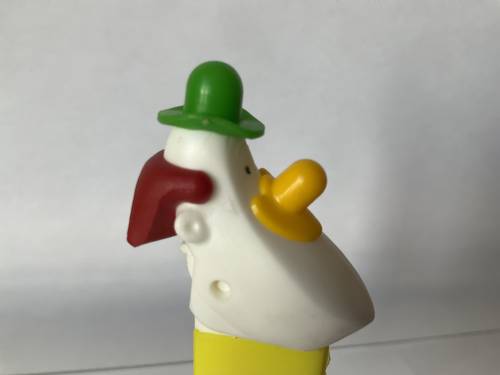 PEZ - Circus - Long Face Clown - Green/Yellow/Red