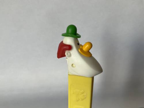 PEZ - Circus - Long Face Clown - Green/Yellow/Red