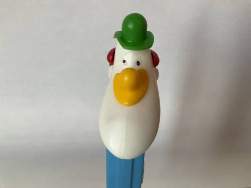 PEZ - Circus - Long Face Clown - Green/Yellow/Red