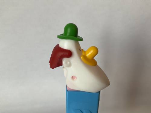 PEZ - Circus - Long Face Clown - Green/Yellow/Red