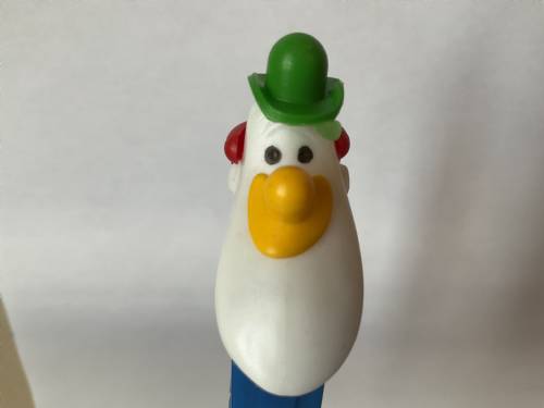 PEZ - Circus - Long Face Clown - Green/Yellow/Red