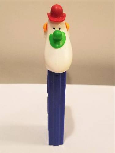 PEZ - Circus - Long Face Clown - Red/Green/Orange