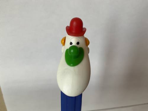 PEZ - Circus - Long Face Clown - Red/Green/Orange