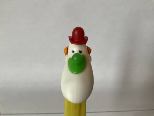 PEZ - Circus - Long Face Clown - Red/Green/Orange