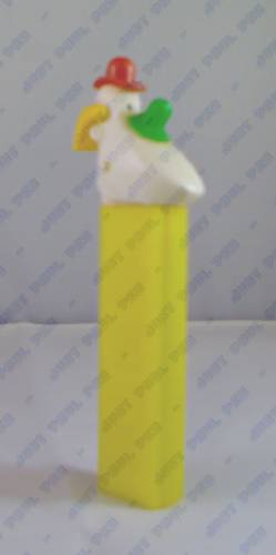 PEZ - Circus - Long Face Clown - Red/Green/Yellow