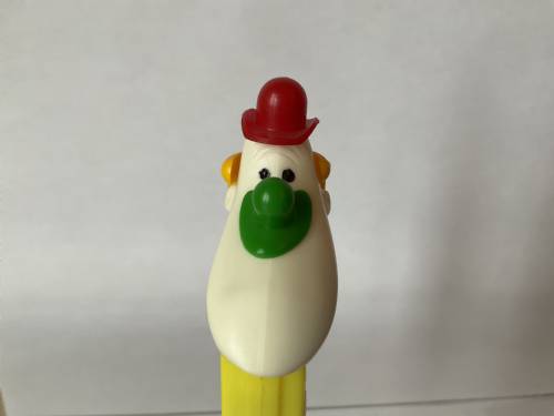 PEZ - Circus - Long Face Clown - Red/Green/Yellow