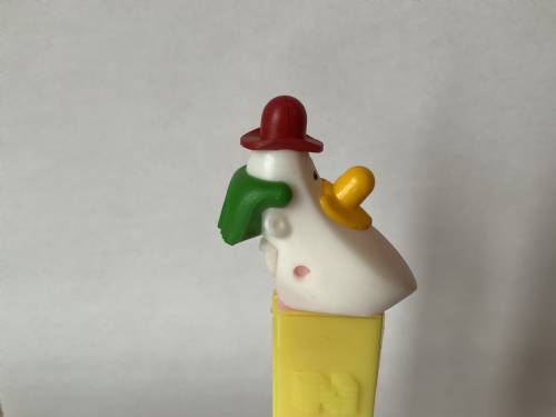 PEZ - Circus - Long Face Clown - Red/Yellow/Green