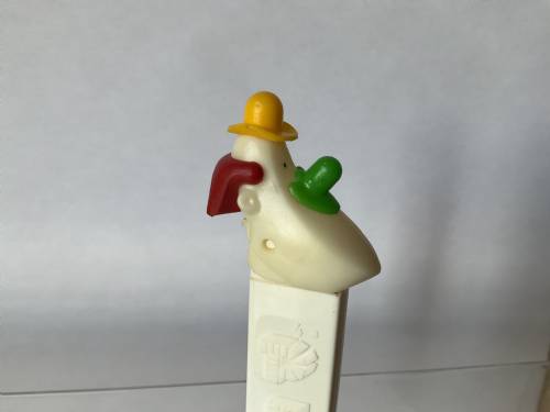 PEZ - Circus - Long Face Clown - Yellow/Green/Red