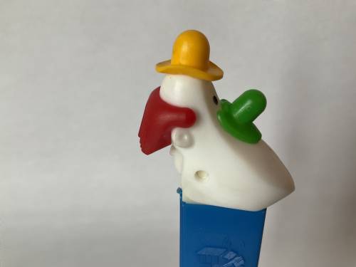 PEZ - Circus - Long Face Clown - Yellow/Green/Red