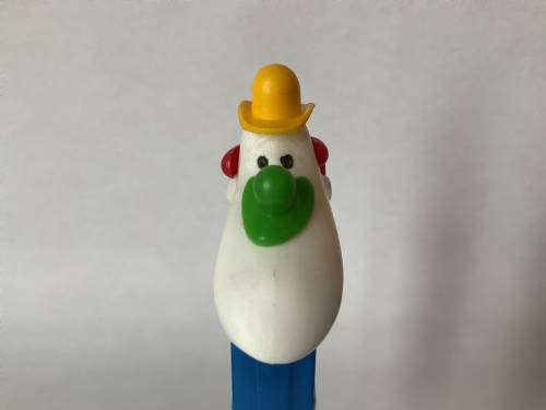 PEZ - Circus - Long Face Clown - Yellow/Green/Red