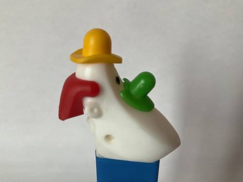 PEZ - Circus - Long Face Clown - Yellow/Green/Red