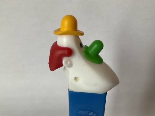 PEZ - Circus - Long Face Clown - Yellow/Green/Red