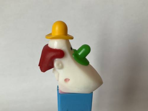 PEZ - Circus - Long Face Clown - Yellow/Green/Red