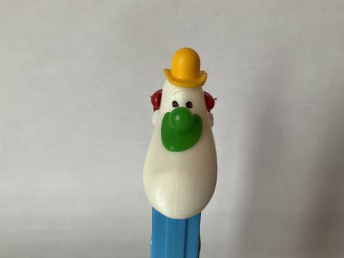 PEZ - Circus - Long Face Clown - Yellow/Green/Red