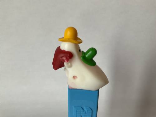 PEZ - Circus - Long Face Clown - Yellow/Green/Red